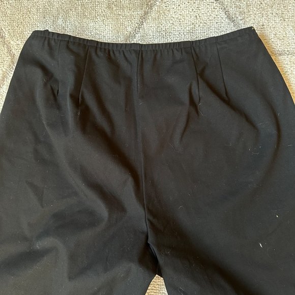 Eileen Fisher Black Cropped Pants Sz Petite Medium - Picture 7 of 7